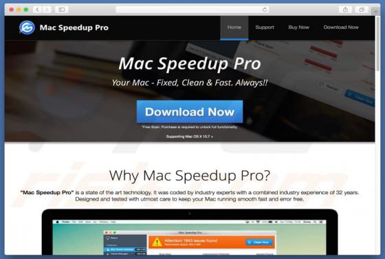 Aplicação Indesejada Mac Speedup Pro (Mac)