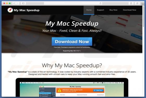 Aplicação Indesejada My Mac Speedup (Mac)