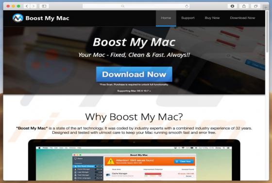 Aplicação indesejada Boost My Mac (Mac)