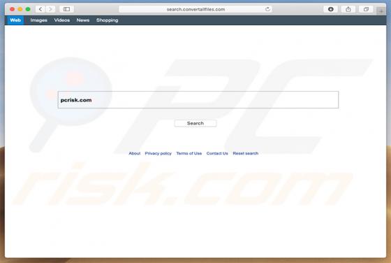 Redirecionamento search.convertallfiles.com (Mac)