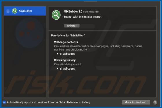 Vírus MixBuilder (Mac)