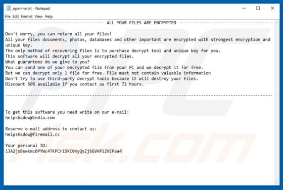 Ransomware Djvu