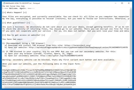 Ransomware Sodinokibi