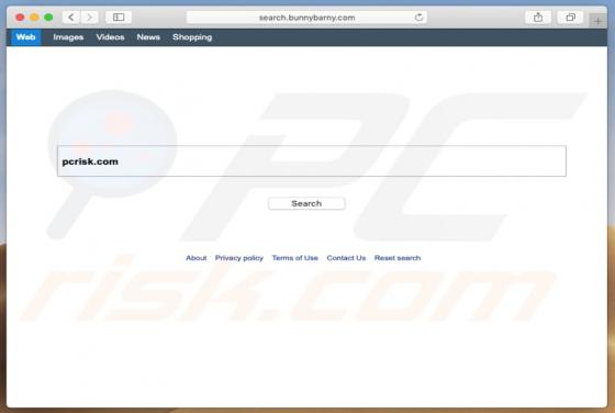 Redirecionamento search.bunnybarny.com (Mac)
