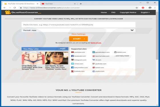 Vírus Onlinevideoconverter.com