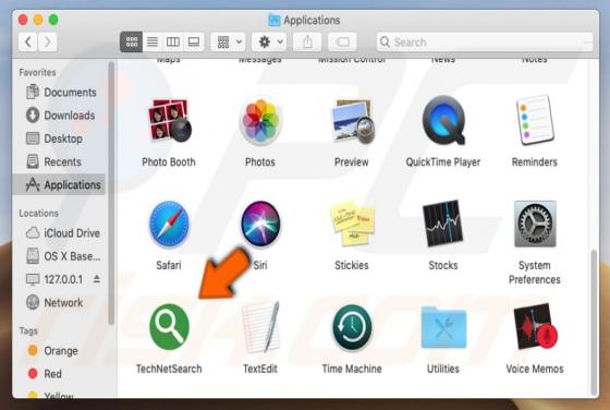 Adware TechNetSearch (Mac)