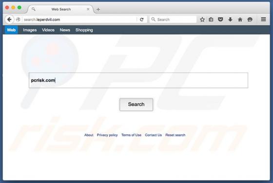 Redirecionamento Search.leperdvil.com (Mac)