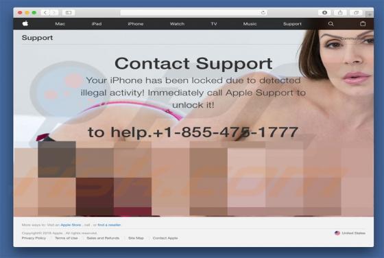 POP-UP da Fraude iPhone Has Been Locked (Mac)