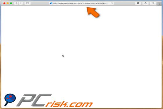Redirecionamento Searchbaron.com (Mac)