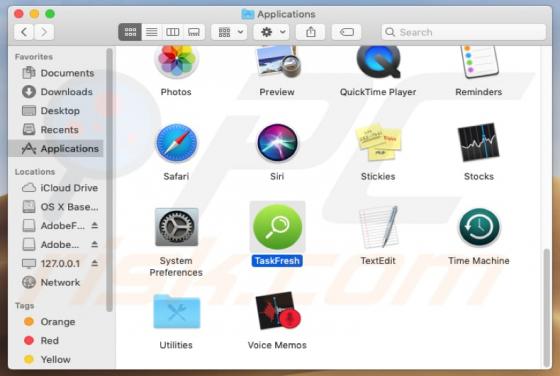 Adware TaskFresh (Mac)