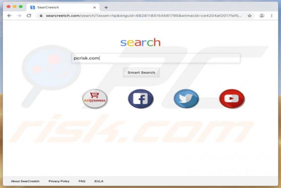 Redirecionamento Searcreetch.com (Mac)