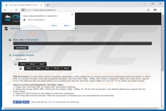 Anúncios Clipconverter.cc