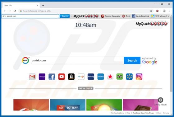 Barra de Ferramentas MyQuickLotto