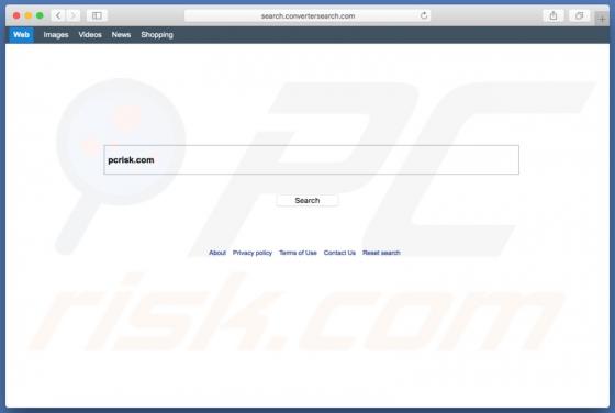 Redirecionamento search.convertersearch.com (Mac)