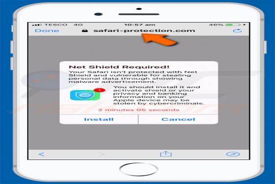 POP-UP da fraude Safari-protection.com (Mac)