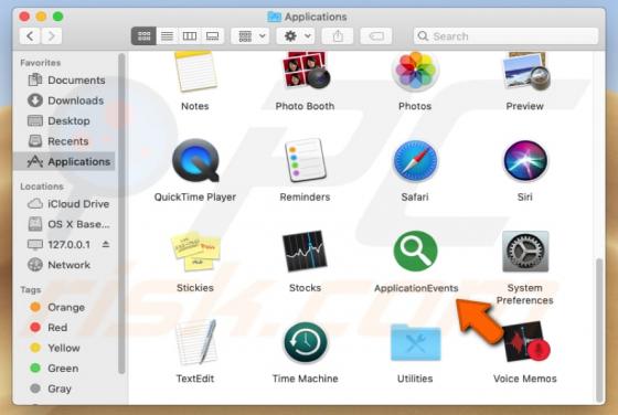 Adware ApplicationEvents (Mac)
