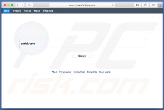 Redirecionamento Search.newsflashapp.com (Mac)