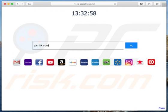 Redirecionamento Searchtown.net (Mac)