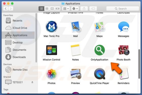 Adware OnlyApplication (Mac)