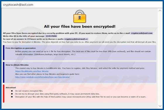 Ransomware CASH