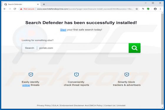 Sequestrador de Navegador Search Defender Prime