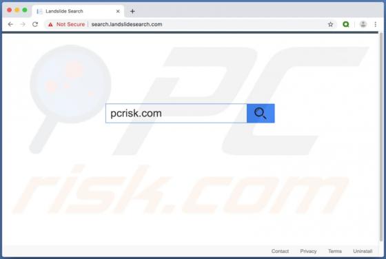 Redirecionamento Search.landslidesearch.com (Mac)