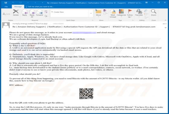 Fraude LAB Bot Email