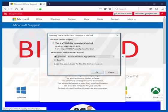Fraude This Is A VIRUS. You Computer Is Blocked (File)