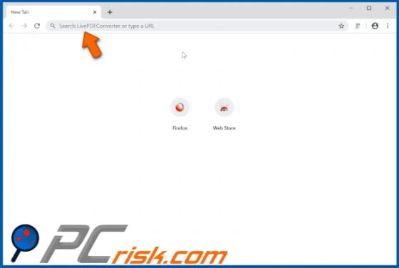 Sequestrador de Navegador Search by Live PDF Converter
