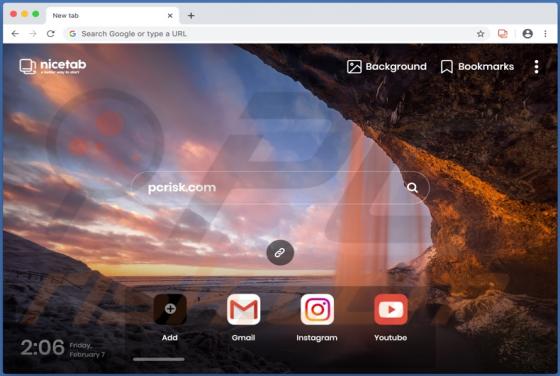 Sequestrador de Navegador NiceTab StartPage (Mac)
