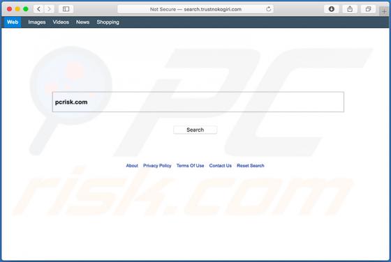 Redirecionamento Search.trustnokogiri.com (Mac)