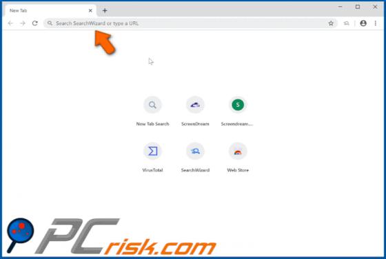 Sequestrador de Navegador SearchWizard