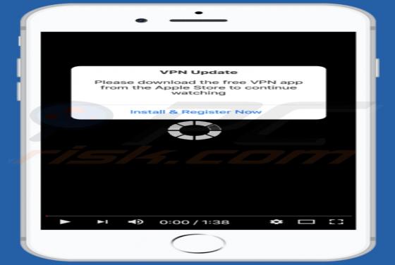 POP-UP da fraude VPN Update (Mac)