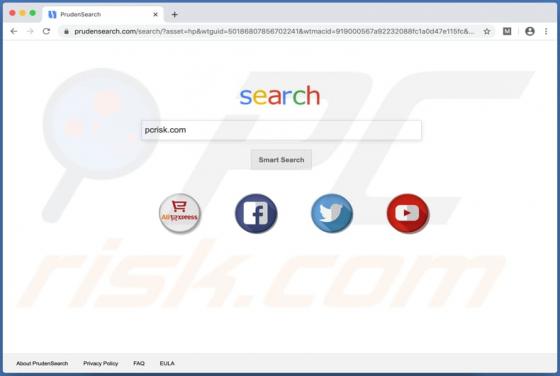 Redirecionamento Prudensearch.com (Mac)