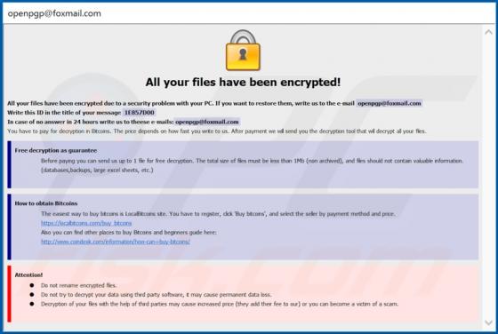 Ransomware PGP