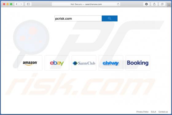 Redirecionamento Searchsnow.com (Mac)