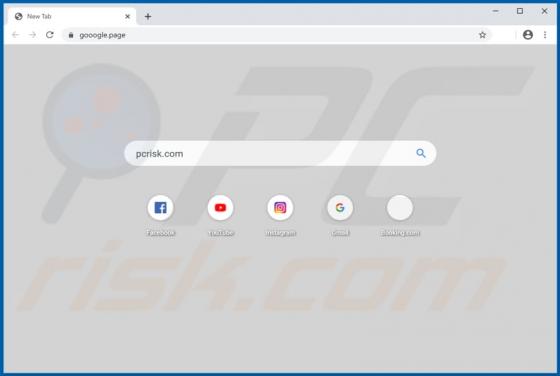 Redirecionamento Gooogle.page