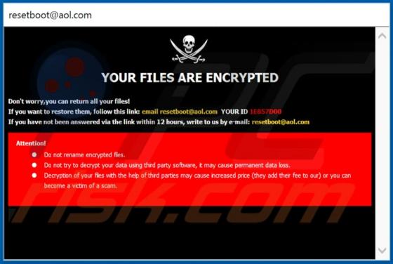 Ransomware .BOOT